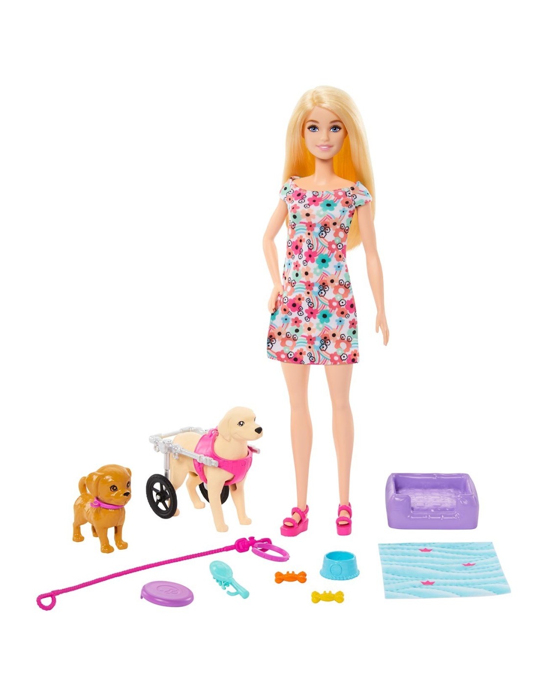 Barbie paseadora de perros de la marca de juguetes Barbie